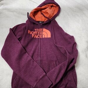 Womens North Face lightweight zip up hoodie. Size Medium